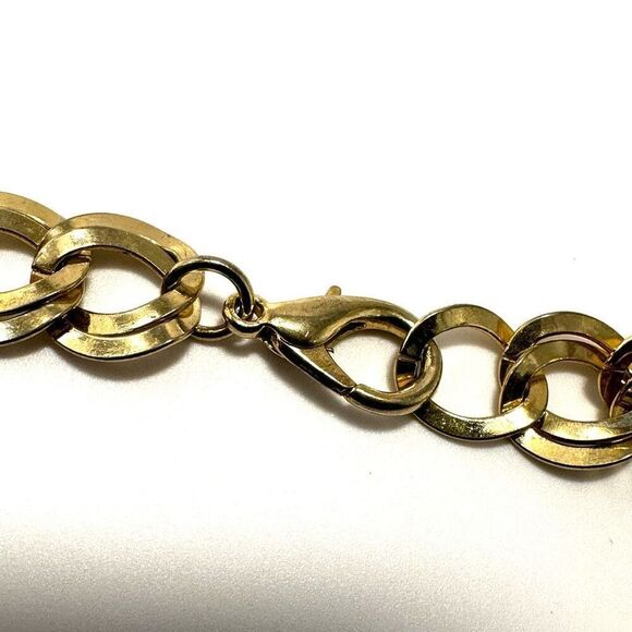 Gold tone link necklace - Picture 7 of 8